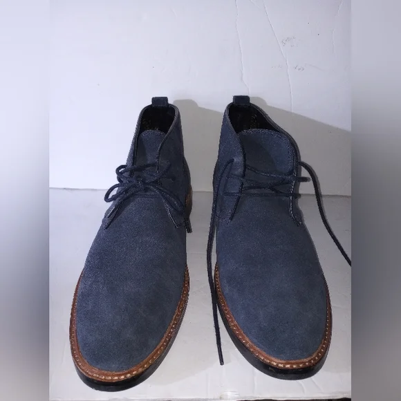 Coach Shoes Mens Coach Fg48 Blue Suede Size 10d Fashion Boots